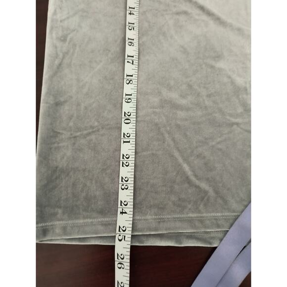 Ann Taylor Crushed Velvet Top Wmn's Sz XL Silver Draped Neck Long sleeve popover - Picture 6 of 10